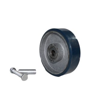 Blue PU on Cast Iron Spare WheelS (PTB)