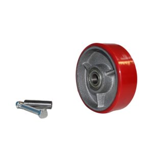 XX Series Red PU on CI Spare Wheels (PUB)
