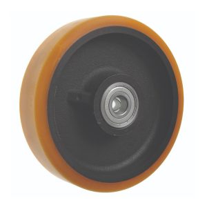 HD Euro Yellow PU on Cast Iron Wheels (UTB)